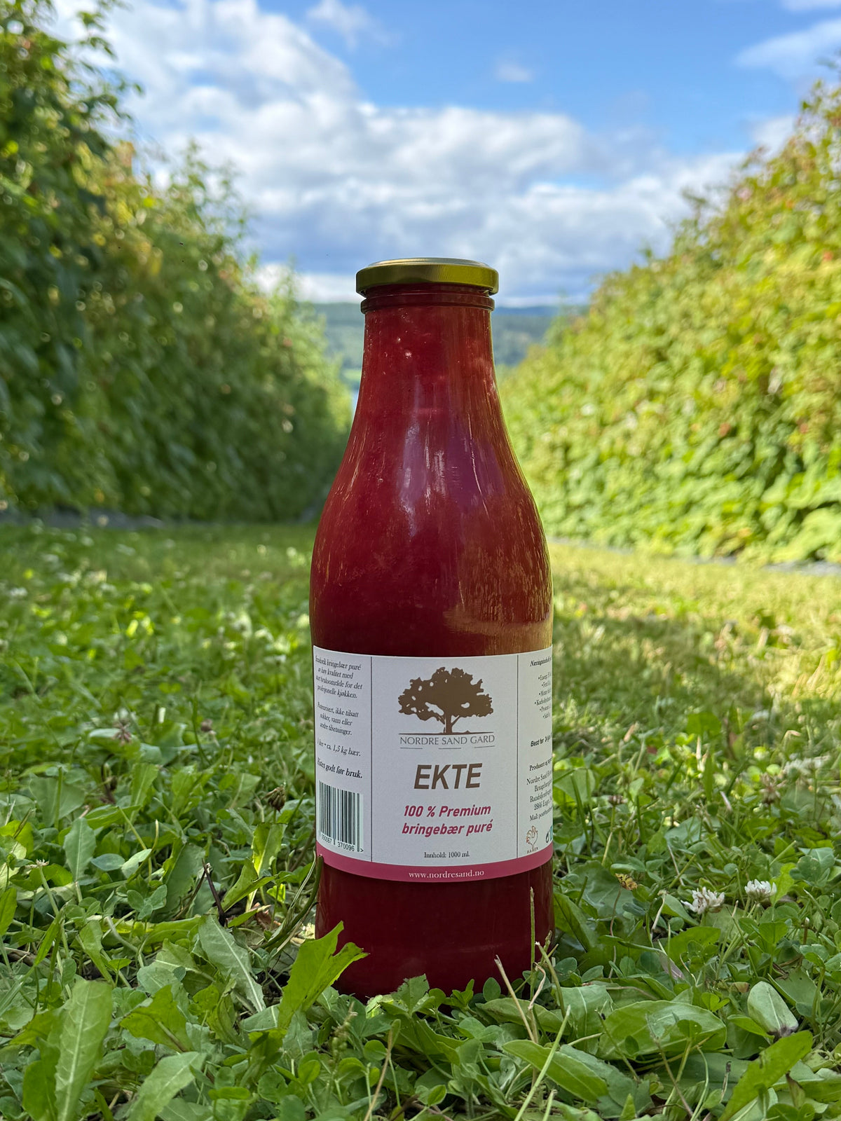 EKTE bringebær Pure 1 Liter