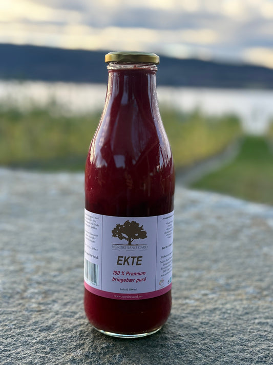 EKTE 100 % Premium bringebærpuré, 1000 ml
