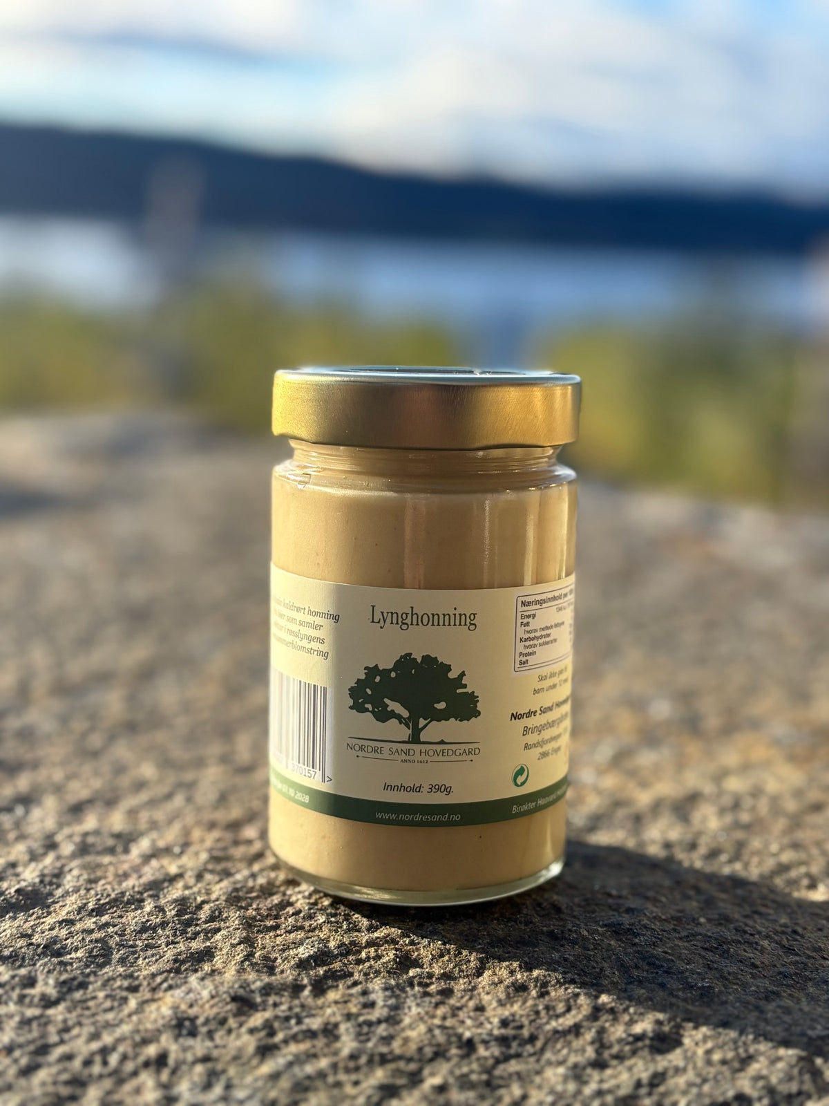Lynghonning fra Nordre Sand Hovedgard, glass 390 g