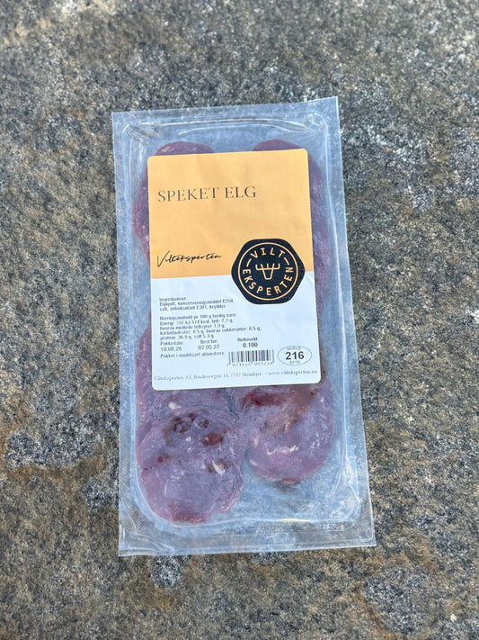 Speket elg, skåret, 100 g